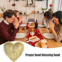 HongHeng Heart Prayer Bowl, Prayer Bowls Christian, Prayer Dough Bowl, Religious Prayer Dough Bowl for Religious Christian congregation gifts