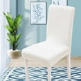 thumbnail image 1 of HongHeng Jacquard Chair Covers for Dining Room 1 Pack, Waffle Pattern Stretch Dining Chair Cover, Washable Spandex Kitchen Parsons Chair Slipcovers, Chair Covers for Home or Party, 1 of 5