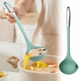 thumbnail image 1 of HongHeng Kitchen Oil Separator Soup Ladle Silicone Fat Separator Grease Ladel Separater Oil Filter Spoon for Cooking and Serving Spoon for Soup Strainer Gravy Salad Dressing, 1 of 5