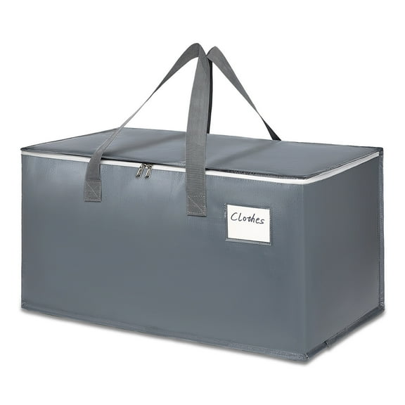 HongHeng Large Moving Bag, Heavy Duty Moving Totes with Strong Zippers & Handles, Easy Open Lid, Water-Resistant, Storage Totes for Space Saving, Fold Flat, Alternative to Moving Box