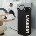 thumbnail image 1 of HongHeng Laundry Basket, Freestanding Tall Clothes Hamper, Collapsible Laundry Bag, 1 of 6