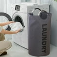 thumbnail image 1 of HongHeng Laundry Basket, Freestanding Tall Clothes Hamper, Collapsible Laundry Bag, 1 of 6