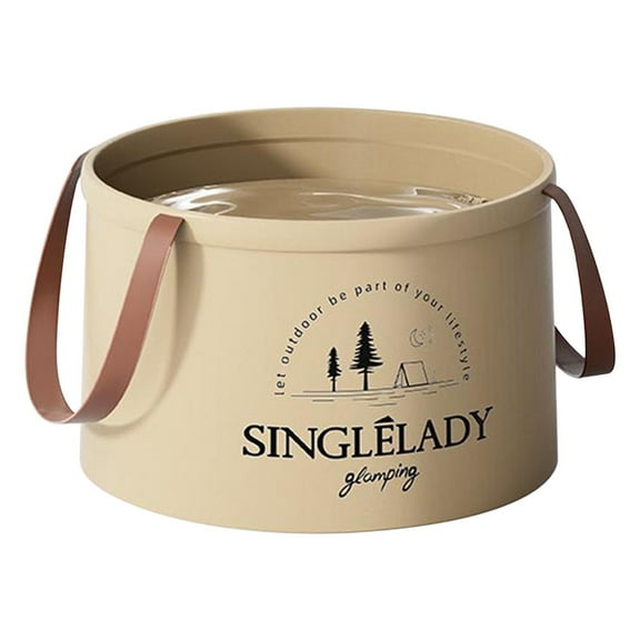 HongHeng Multifunctional Collapsible Water Basin, Folding Tub, Portable Bin, Lightweight Foldable Bucket with Handles for Camping, Dish Washing, Laundry, Fishing, Hiking