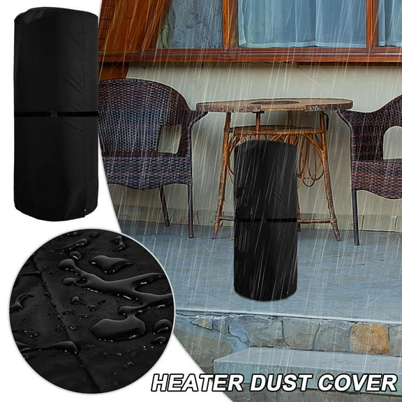HongHeng Outdoor Patio Heater Cover, Heavy Duty Propane Heater Cover Garden Lawn Stand Duty Standup Protection Covers for Windproof Standing Heater