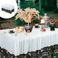 thumbnail image 1 of HongHeng Plastic Table Skirts for Rectangle Tables Disposable Ruffle Table Skirts for Party Wedding Reception Birthday, 1 of 6