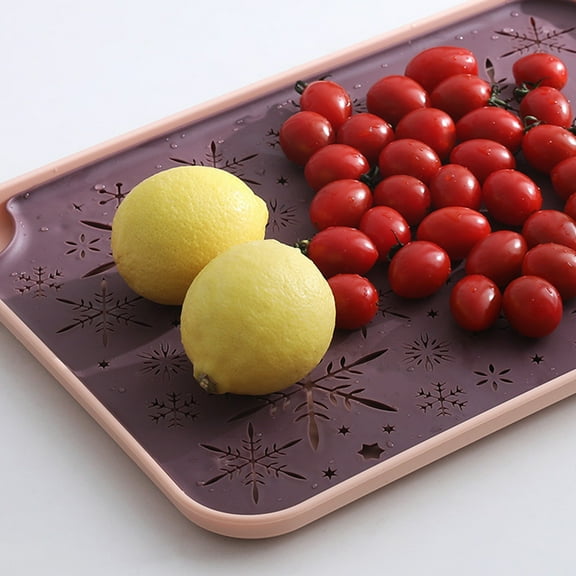 HongHeng Plastics Drain Tray, Cup & Dish Drying Rack, Drain Board 2 Tier Non Slip Serving Tray with Drainboard Perfect for Sink, Coffee Table, Outdoor