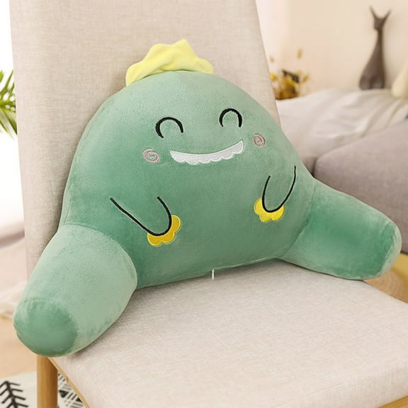 HongHeng Reading Pillow Back Pillow for Sitting Up in Bed Relax Bed Rest Pillow with Arms office Car Seat Lumbar Support Cushion for Kids Teens Boys Girls