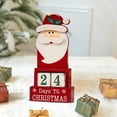 thumbnail image 1 of HongHeng Santa Claus Christmas Countdown Calendar Wooden Countdown Blocks,Christmas Desk Decoration Advent Calendar Countdown to Christmas,Cute,Small,Christmas Decorations Indoor, 1 of 6