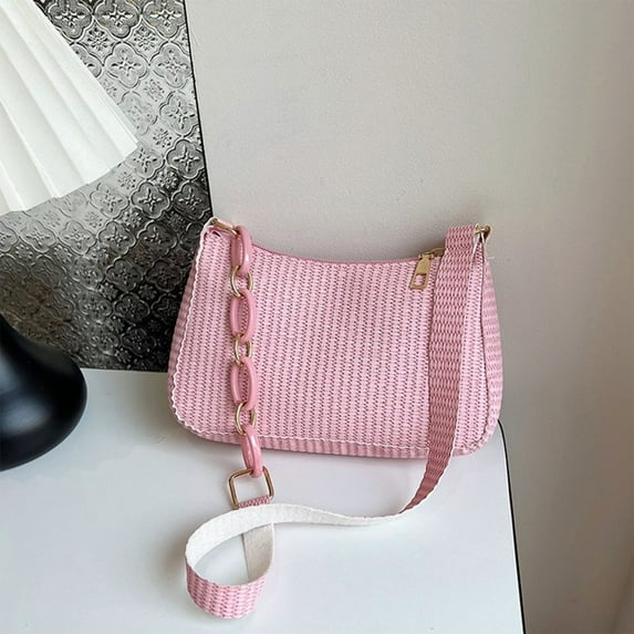 HongHeng Shoulder Bag for Women Retro Vegan Leather Classic Tote HandBags Purses with Zipper Closure