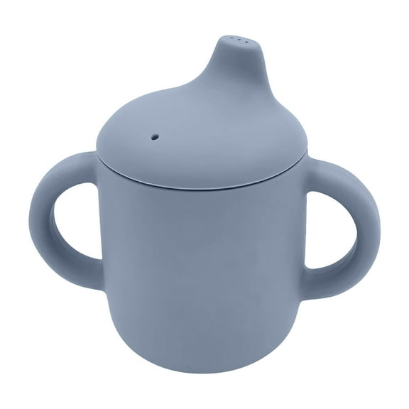 HongHeng Silicone Sippy Cup for Baby, Leak-Proof Sippy Cups for Toddler with Handles, Soft Spout Sippy Cup for Infants, 6+ Months, 6oz/180ml