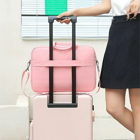 HongHeng Slim Laptop Bag Laptop Briefcase for Women, Elegant Waterproof Shoulder Bags, Computer Messenger Bag