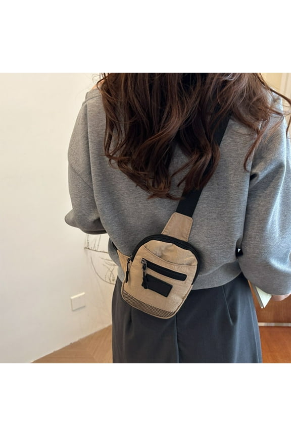 Small Crossbody Sling Bag Water Resistant Mini Crossbody Bag Chest Purse Fanny Pack Running Phone Holder for Men Women Travel Workout