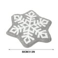 thumbnail image 1 of HongHeng Snowflake Rug Snowflake Bath Mat Winter Christmas Bathroom Decor Welcome Mat Non Slip Christmas Bathroom Rug Washable Bathtub Tub Doormat Xmas Bath, 1 of 5