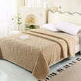 thumbnail image 1 of HongHeng Solid Color Taffeta Blanket Reversible Thickened Blanket office Napping Blanket Gift Blanket Summer Bed Covering Blanket, 1 of 6