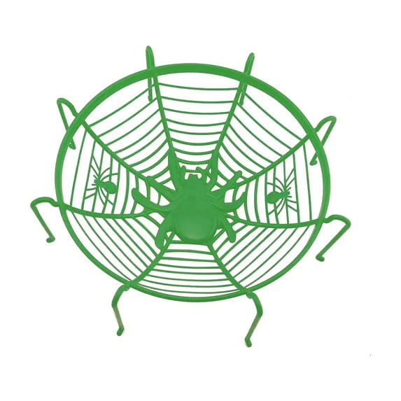 HongHeng Spider Web Halloween Candy Bowl Halloween Decorations Indoor Table Desk Home Decor Haunted House Trick Or Treat Party Supplies Favors Basket Candy Dish Plastic