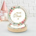 thumbnail image 1 of HongHeng Team Bridal Shower Party Supplies Serve 20 Guests 9" Floral Plates Disposable Paper Dinnerware Sets for Rose Bachelorette Engagement Tea Party Favors Decorations, 1 of 4