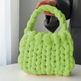 thumbnail image 1 of HongHeng Thick Bulky Giant Wool Handwoven Handbag,Chunky Yarn Knit Shoulder Bag,Casual Soft Purse,Braided DIY Bucket Bag, 1 of 6