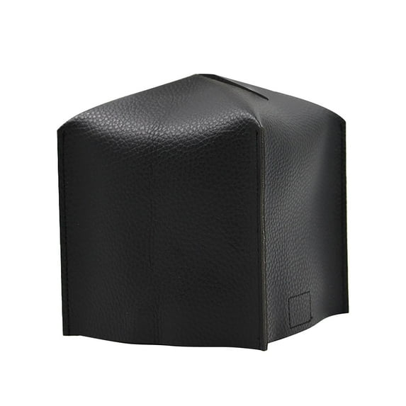 HongHeng Tissue Box Cover Tissue Holder – Square Leather Tissue Box Holder, Modern PU Leather Tissues Cube Box Cover for Bathroom Countertop/Night Stands/office