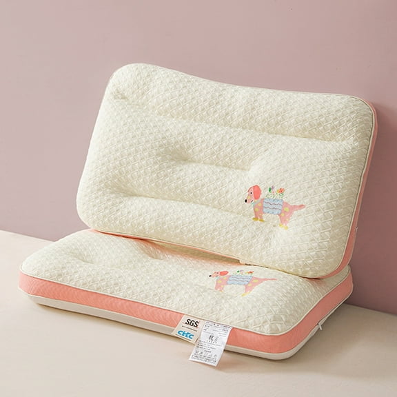 HongHeng Ultra Thin Flat Pillow for Stomach Sleeper, Thin Breathable Knitting Cotton Pillows, Soft Slim Low Pillows for Sleeping