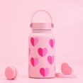 thumbnail image 1 of HongHeng Valentine's Day Gift for Women Pink Heart Tumbler Cups for Girlfriend Wife Anniversary Stainless Steel Double Wall Insulated Coffee Mug Water Bottle, 1 of 6