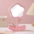 thumbnail image 1 of HongHeng Vanity Mirror - Versatile Makeup and Mini Desk Mirror with Standing Flower Design, Perfect for Bedroom and Small Bathroom Spaces, 1 of 6