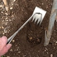 thumbnail image 1 of HongHeng Weeding Artifact Uprooting Weeding Tool, Premium Manganese Steel forged Weed Puller 5 Teeth, Hand Weeder Tool for Gardening with Long Handle (13.6 inch stainless steel), 1 of 6