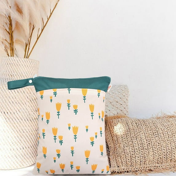 HongHeng Wet Bag, Wet Dry Bag, Wet Bag for Swimsuit, Travel, Beach, Pool, Diapers, Dirty Yoga Gym Clothes, Toiletries, Makeup Bag, Waterproof Reusable