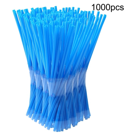 HongHeng Wide Assorted Bright Colors Smoothie Straws, Fat Plastic Disposable Drinking Straws, Pack of 1000