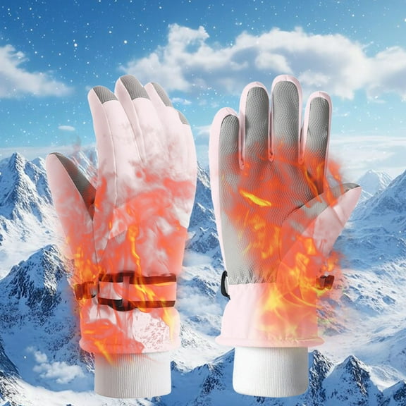 HongHeng Winter Ski Snow Gloves for Men, Women, Youth | Touchscreen & Waterproof Cold Weather Hand Warming Gloves Winter Work Gloves
