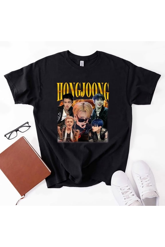 HongJoong | Kpop Unisex Shirt, 90s Style, Kpop T-shirt, 2 Colors