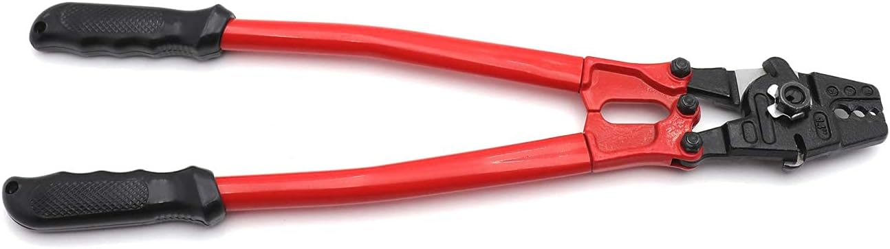 24 Inch Hand Swage Tool With Cable Cutter - For 1/16", 3/32", 1/8", 3/16" Cables