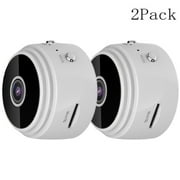 HongKeJi 2 Pack Mini Home Security Camera Wireless, HD 1080P Portable Small Nanny Camera for Home Car Indoor Outdoor Security