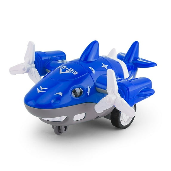 HongKeJi Airplane Toy Cars for Toddlers 1 2 3 Year Old, Mini Aircraft Toys Car, Christmas Birthday Gifts for Kids Boys Girls, Blue
