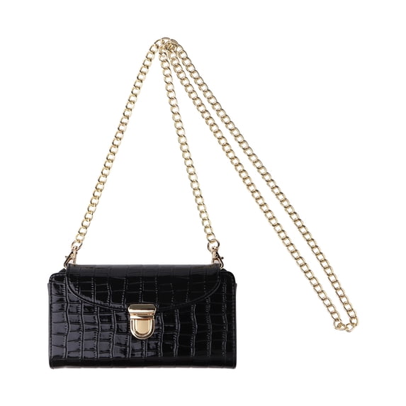 Crossbody Bags for Women Small Mobile Phone Purse Fashion with Chain Straps Shoulder Bag for Women, Black