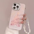 thumbnail image 1 of HongKeJi for iPhone 16 Pro Max Case, Cute Pattern Design Soft Silicone Cover with Bracelet Chain for Women Girls, Anti-Scratch Shockproof Slim Phone Case for Apple iPhone 16 Pro Max, Pink, 1 of 6