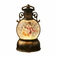 thumbnail image 1 of HongMinWen Christmas Snow Globe, Led Lighted Snow Globe Lantern, Swirling Water Glittering Spinning Music Box Home Decor for Thanksgiving Christmas Holiday Festival Decoration, 1 of 1