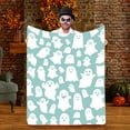 thumbnail image 1 of HongMinWen Cute Ghost Halloween Throw Blanket for Couch Bed, Soft Lightweight Flannel Blanket, Warm Plush Throw Blankets for Bedroom Home Office Decor, 1 of 4