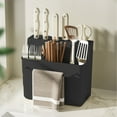 thumbnail image 1 of HongMinWen Knife Block Cutlery Drying Rack Multifunctional Convenient Knife Holder Without Knives Utensil Holder for Fork Spoon Flatware, 1 of 6