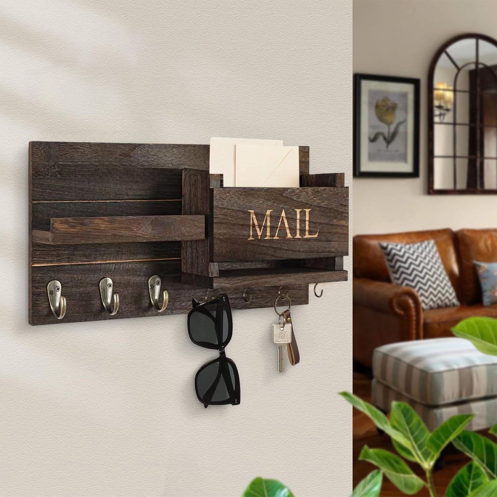 Mail Organizer, Pallet Mail Organizer,wall Organizer, Menu Organizer, Entryway O