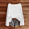 thumbnail image 1 of HongQid Boho Sweaters for Women Fall Round Neck Cute Knit Tops Loose Fit Lightweight Sweater Long Sleeve Tops, 1 of 6