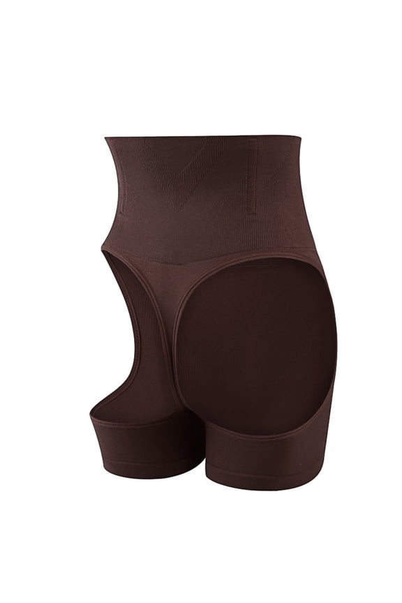 Butt Lifter Panties for Women Body Shaper Tummy Control Butt Lifter Shapewear Waist Trainer with Butt Lift Underwear Coffee M