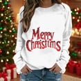 thumbnail image 1 of HongQid Christmas Pullover for Women Christmas Theme Printed Graphic Sweatshirt Long Sleeve Round Neck Fall Tops, 1 of 4