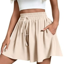 HongQid Flowy Athletic Shorts for Women Gym Yoga Running Short Pants Tennis Skort Skirt Cute Clothes Casual Summer