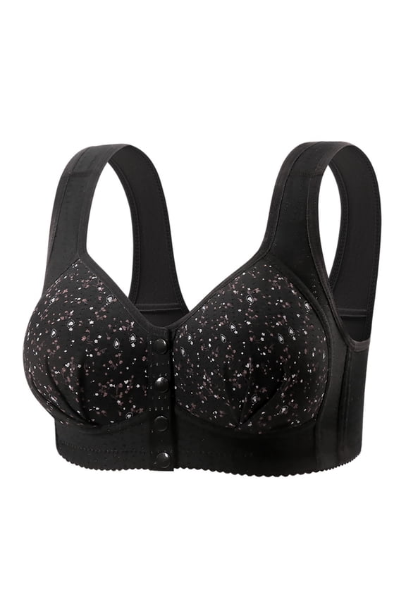 Front Closure Bra Hides Back Fat Full Back Coverage Bra with Shapewear Plus Size Push Up Sports Bra