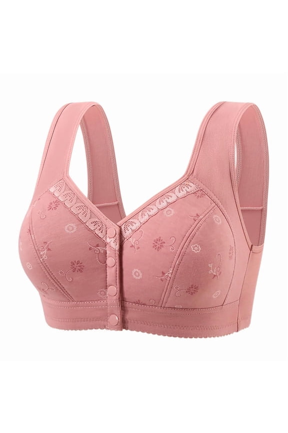 Front Closure Bra Hides Back Fat Full Back Coverage Bra with Shapewear Plus Size Push Up Sports Bra