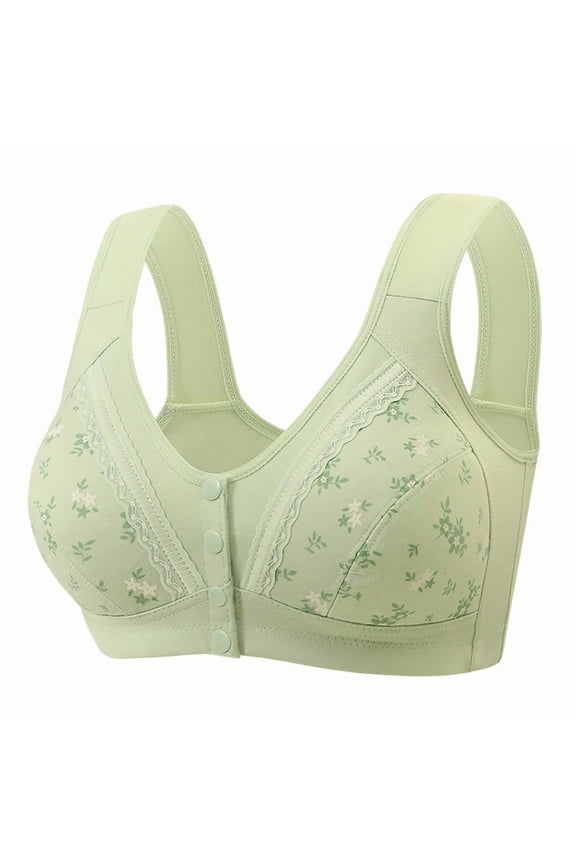 Front Closure Bra Hides Back Fat Full Back Coverage Bra with Shapewear Plus Size Push Up Sports Bra