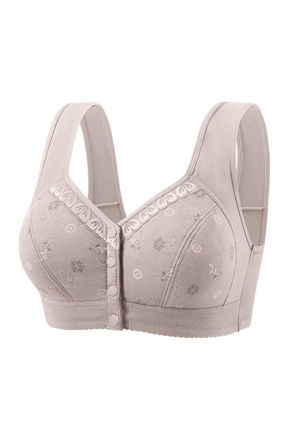 Front Closure Bra Hides Back Fat Full Back Coverage Bra with Shapewear Plus Size Push Up Sports Bra