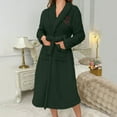thumbnail image 1 of HongQid Fuzzy Soft Robes for Women Winter Soft Cozy Long Plush Robe Heart Fluffy Warm Bathrobes with Pockets Ladies, 1 of 5