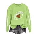 thumbnail image 1 of HongQid Game Day Football Sweatshirt Women Cute Graphic Funny Sunday Casual Long Sleeve Crewneck Pullover Top, 1 of 4