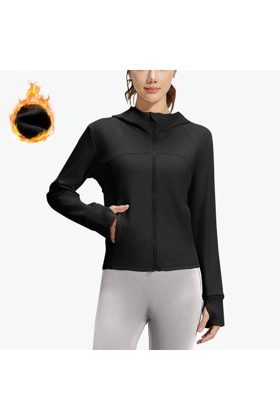 Jackets for Women, Full Zip Slim Fit Lightweight Athletic Running Sports Track Jacket with Pockets
